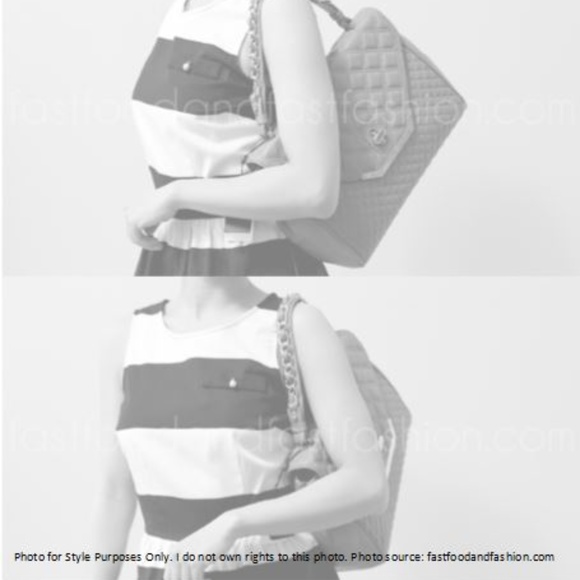 Brooks Brothers Lambskin Leather Flap Quilted Bag - Picture 2 of 8